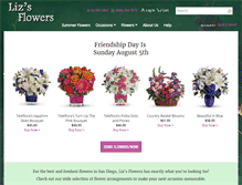 Tablet Screenshot of lizsflowers.net